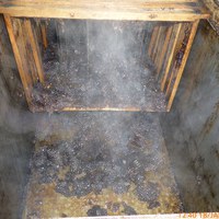 Dampvarme rammer klar for skraping