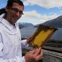 Thomas ser på yngelramme